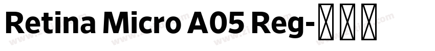 Retina Micro A05 Reg字体转换